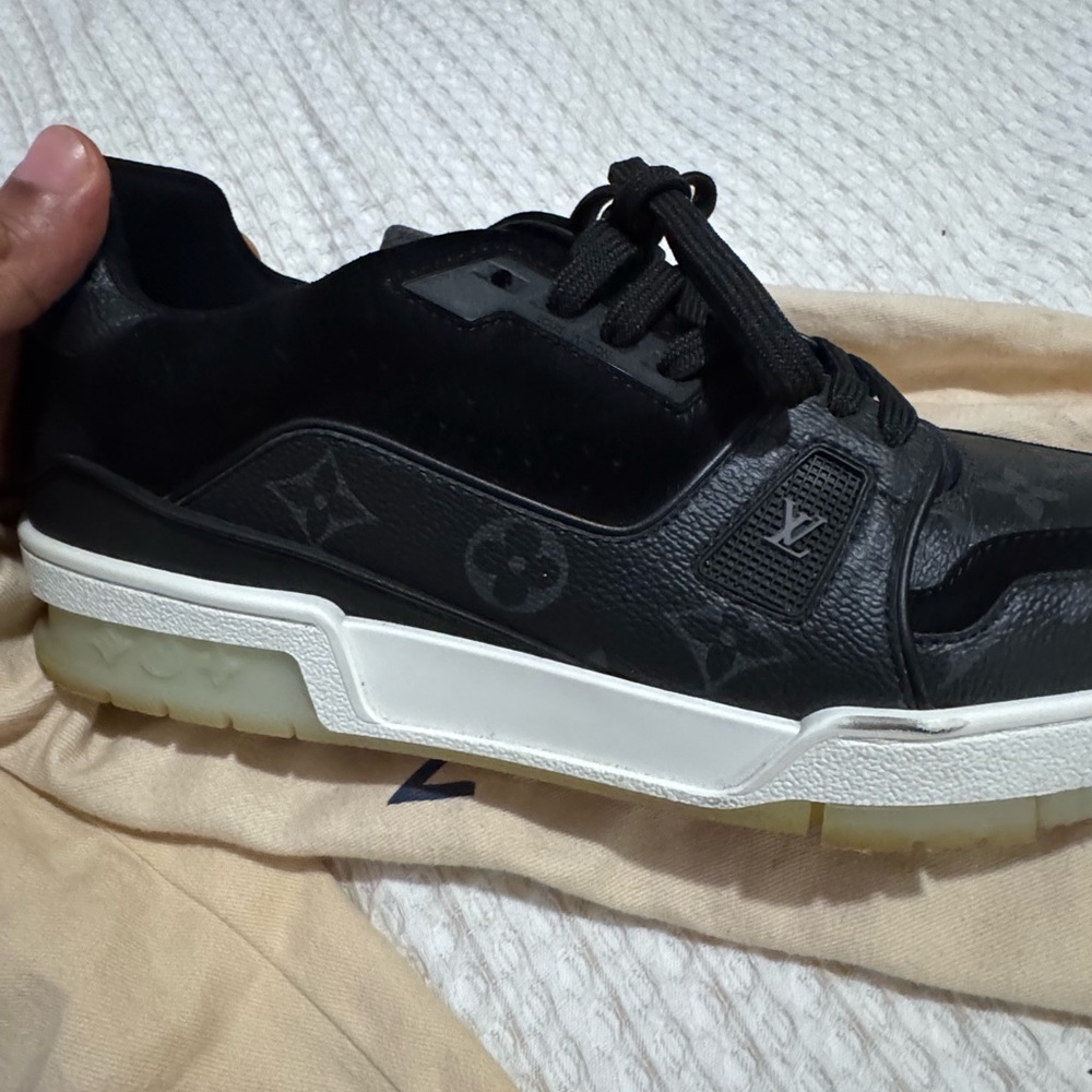 Louis Vuitton Black and White Men's Sneakers